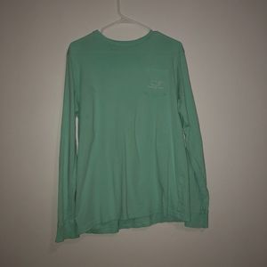 Teal Vineyard Vines Long Sleeve Shirt